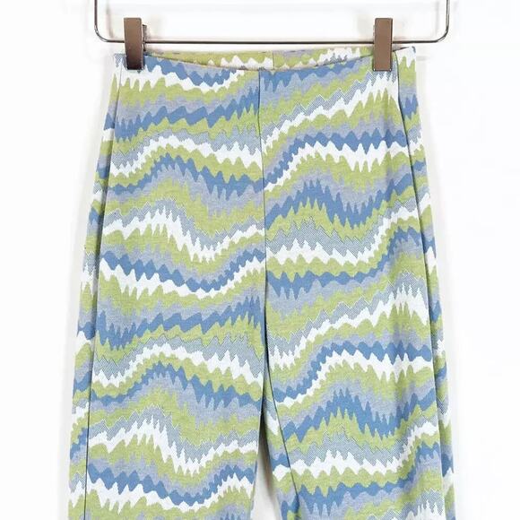 Urban Outfitters Stretch Knit Flare Pants XS Boho Festival Rave Psychedelic - Picture 2 of 6